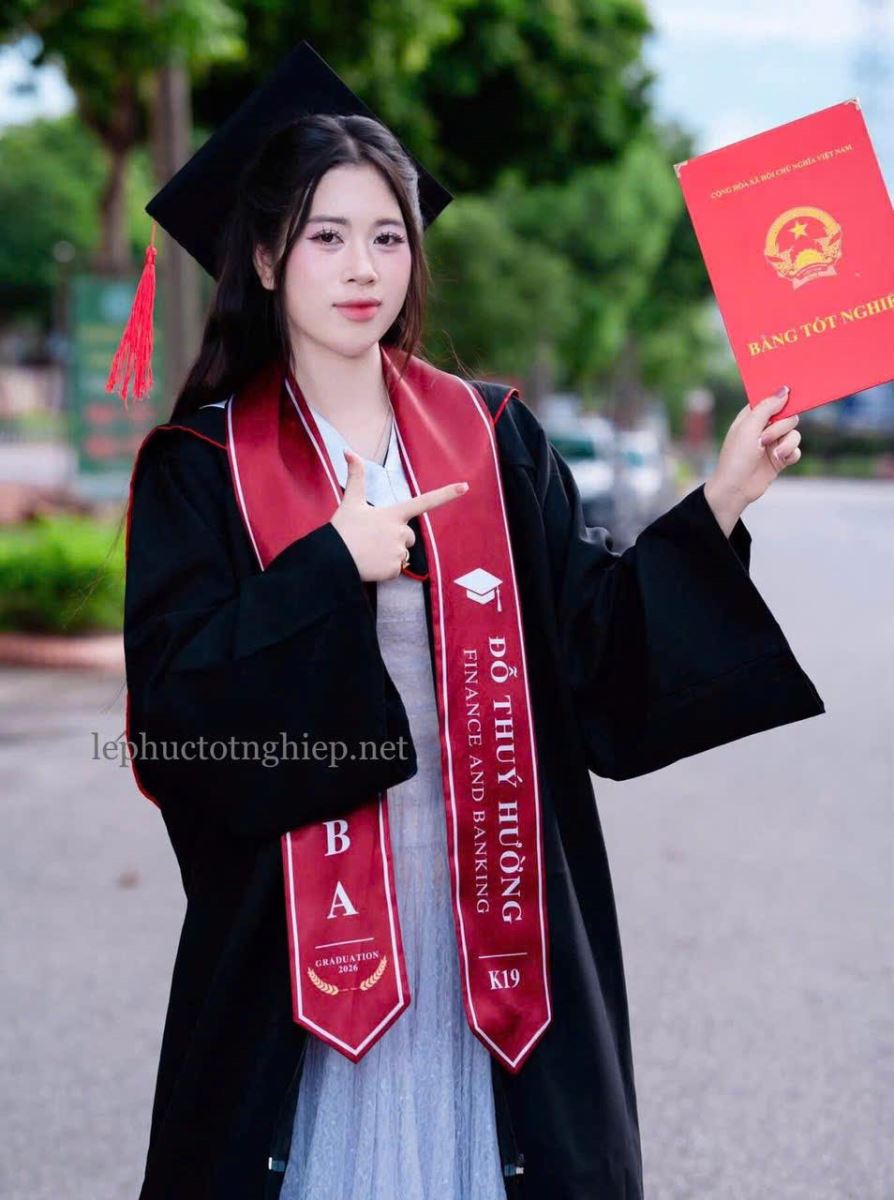 ÁO CỬ NHÂN QUỐC TẾ lễ phục tốt nghiệp