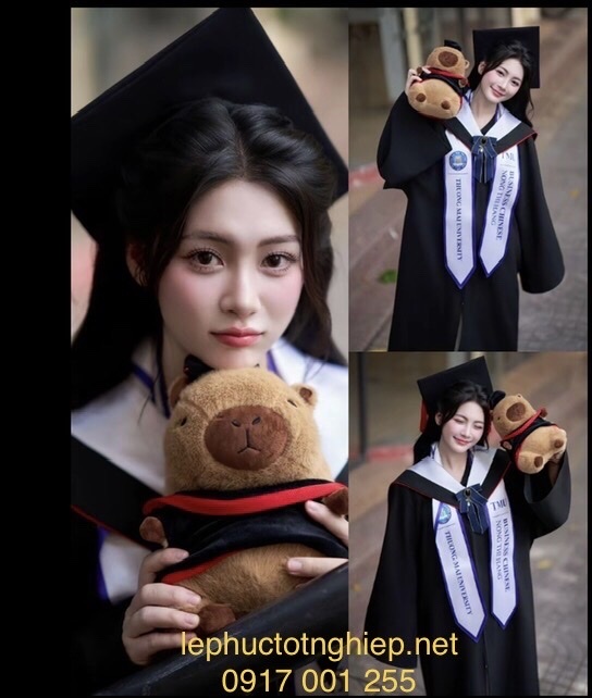 Mẫu áo cử nhân quốc tế đẹp ấn tượng nhất